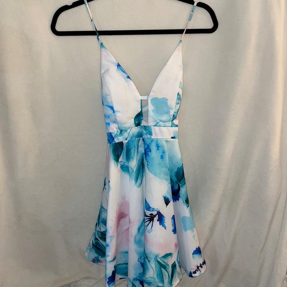 L’Atiste by Amy Watercolor Cocktail Dress